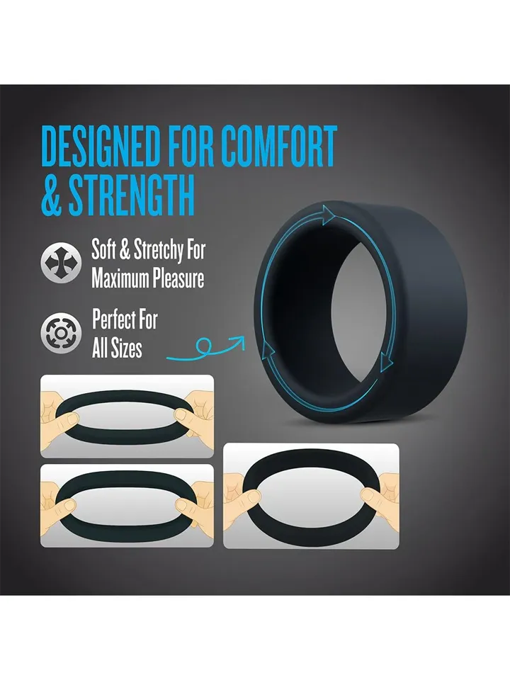 Performance Plus Accelerate Cockring Set - Gaidžio žiedo rinkinys 5 [full]