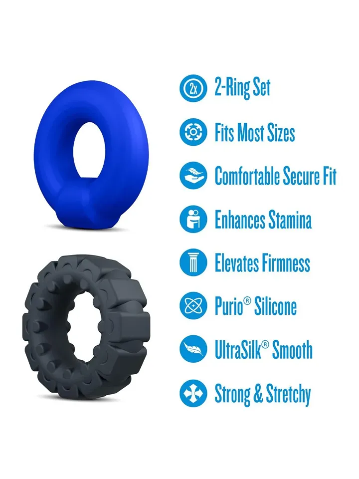 Performance Plus Engage Cockring Set - Gaidžio žiedo rinkinys 2 [full]