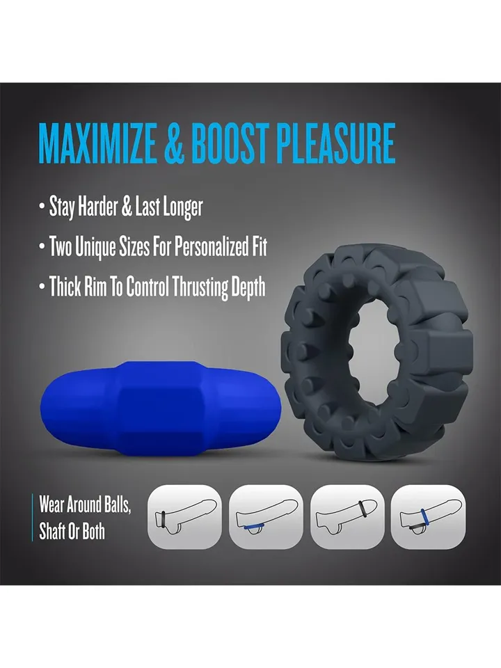 Performance Plus Engage Cockring Set - Gaidžio žiedo rinkinys 3 [full]