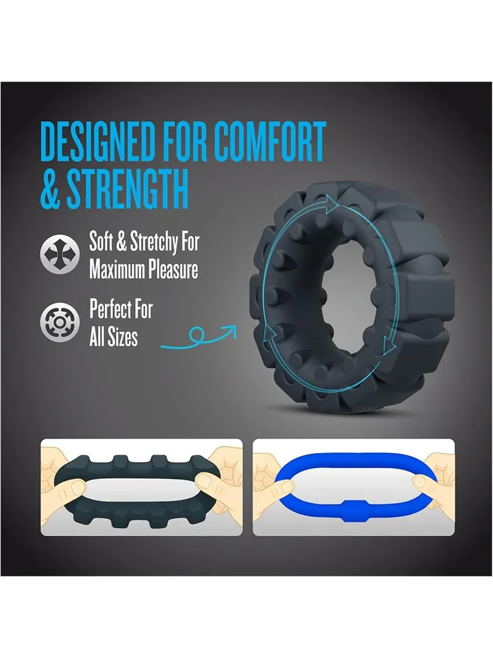 Performance Plus Engage Cockring Set - Gaidžio žiedo rinkinys 4 [full]