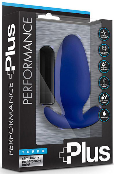 Performance Plus Turbo Indigo - Vibruojantis analinis kištukas 4