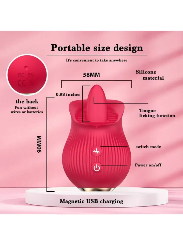 Petal Bliss Tongue-Licking Vibrator - Klitorinis vibratorius 3 [full]