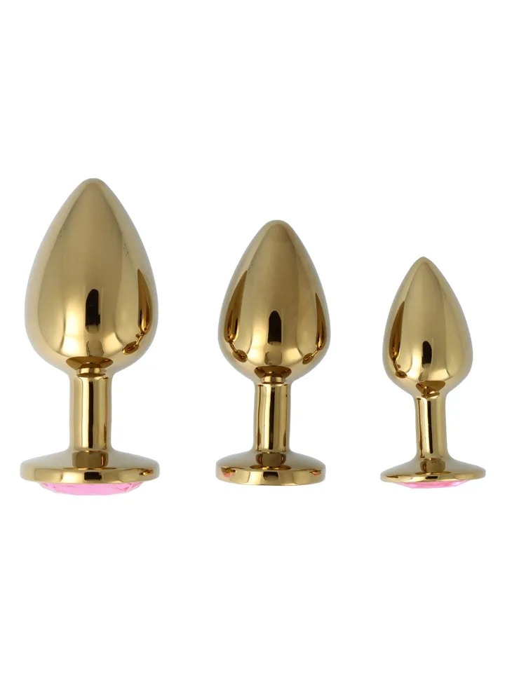 Pick & Love Metal Anal Plug Set - Analinis kištuko rinkinys 2 [full]