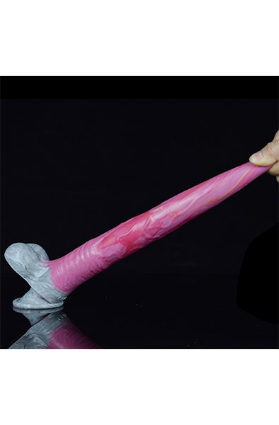 Pink Alien Gory Fantasy Dildo 26,5 cm - Dragon dildo 5