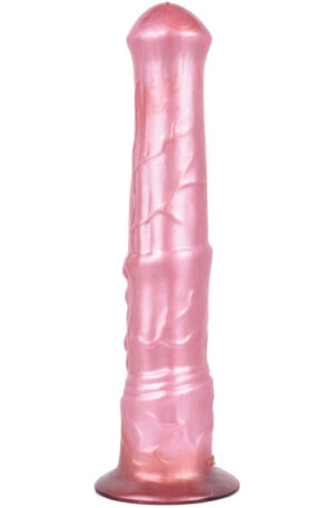 Pink Alien Jolly Star Metallic Dildo 36 cm - Dragon dildo 1