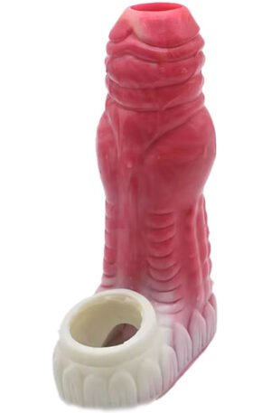 Pink Alien Monster Penis Sleeve 13,8 cm - Varpos ilgintuvas/varpos rankovė 1