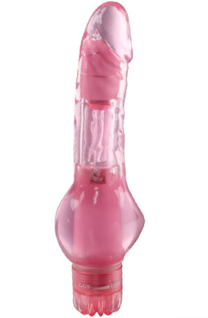 Pink Satisfaction Slim Penis Shaped Vibrator - Vibruojantis dildo 1