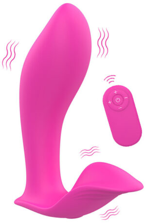 Pink Wearable Vibrator With Remote - G taško vibratorius 1