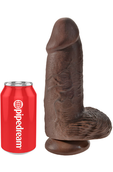 Pipedream King Cock Chubby Brown 23 cm - Xl dildo 2