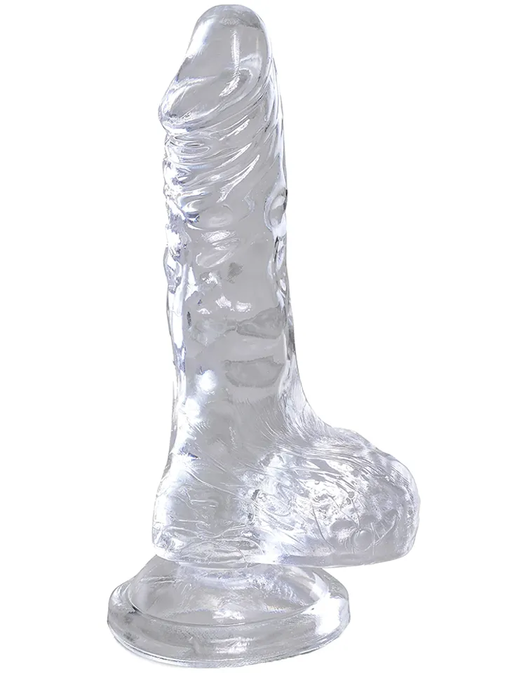 Pipedream King Cock Clear 10 cm - Mažas dildo 1