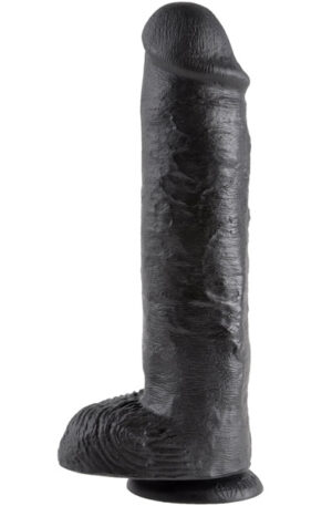 Pipedream King Cock With Balls Black 28 cm - Xl dildo 1