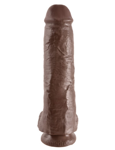 Pipedream King Cock With Balls Brown 28 cm - Xl dildo 1