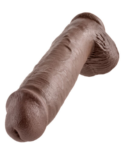 Pipedream King Cock With Balls Brown 28 cm - Xl dildo 3