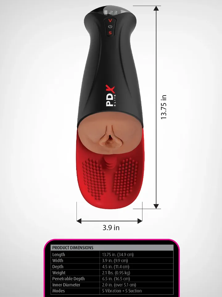 Pipedream PDX Elite Fuck-O-Matic Pro XL Brown - Automatinis masturbatorius 3 [full]