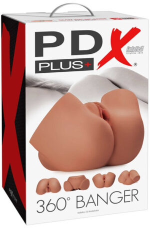 Pipedream PDX Plus Female 360 Banger Tan - Sekso lėlė 1