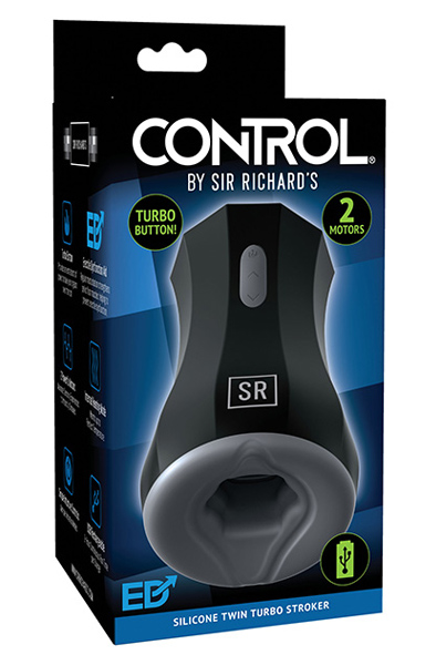 Pipedream Silicone Twin Turbo Stroker - Vibruojantis masturbatorius 3