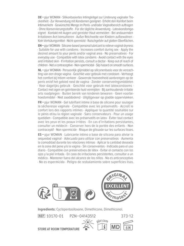 Pjur Woman Silicone Lubricant 250 ml - Silikono pagrindo lubrikantas 2 [full]