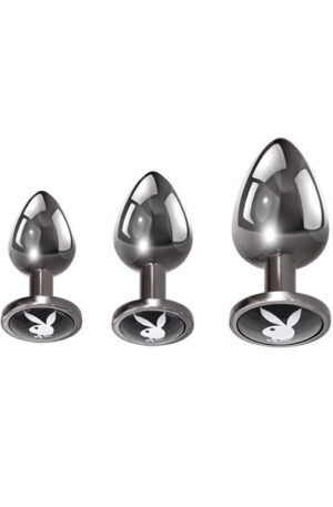 Playboy Pleasure 3 Ways Anal Plug Set - Analinis kištuko rinkinys 1