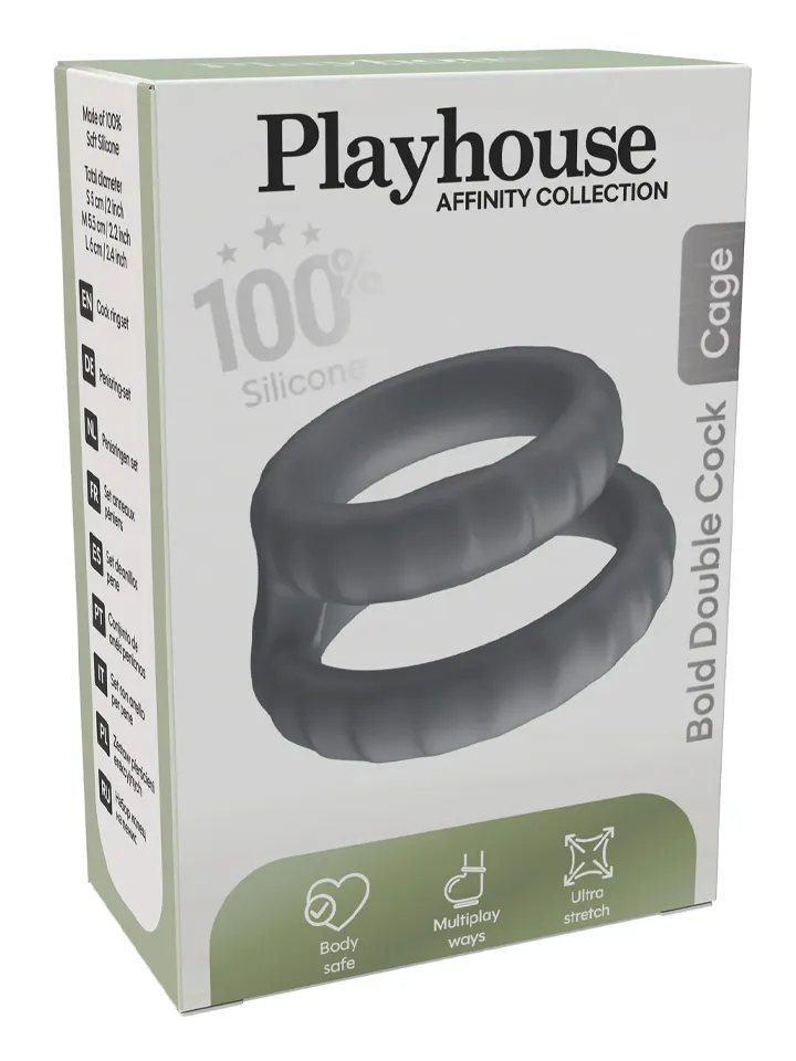 Playhouse Bold Double Cock Cage - Gaidžio žiedas 4 [full]