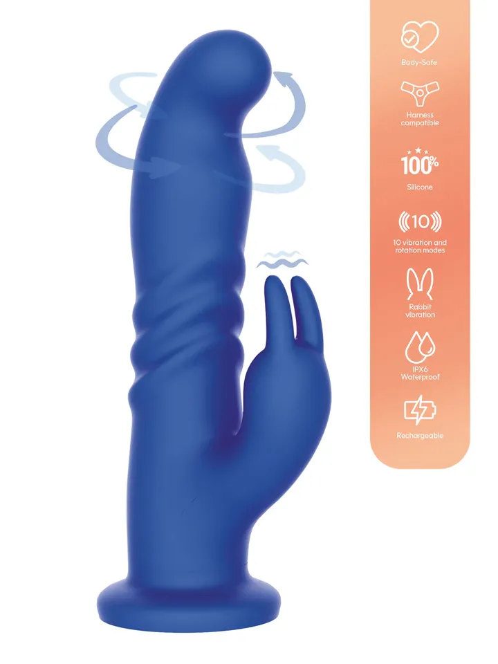 Playhouse Rotating G-Spot Rabbit Vibrator - Triušio vibratorius 1 [full]