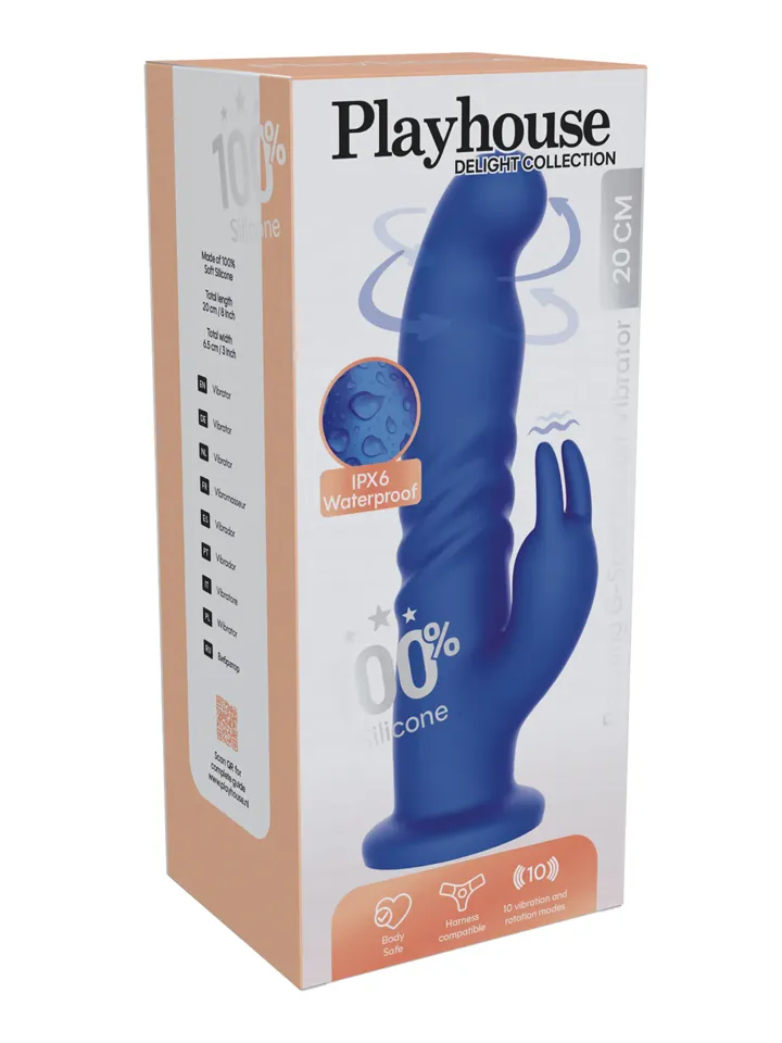 Playhouse Rotating G-Spot Rabbit Vibrator - Triušio vibratorius 4 [full]