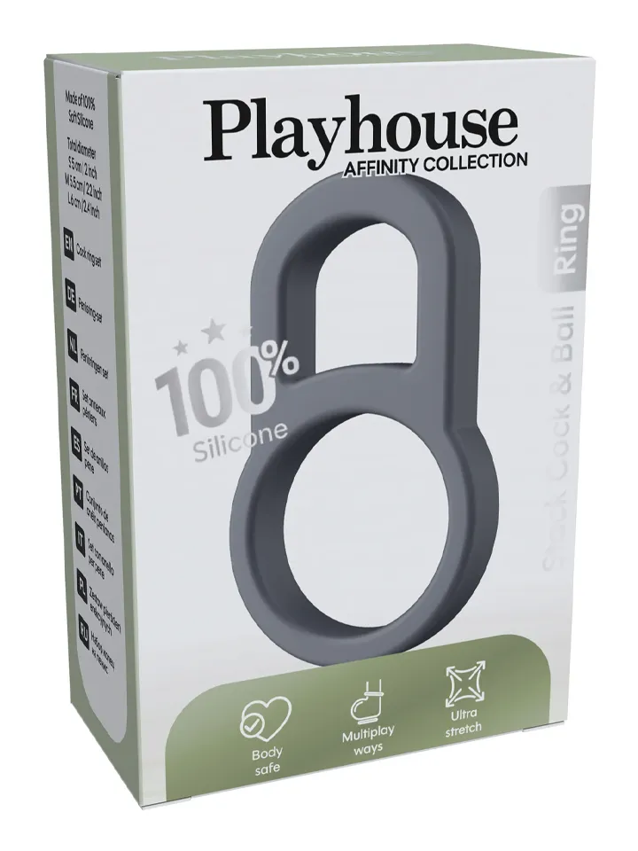 Playhouse Stack Cock & Ball Ring - Varpos ir kapšelio žiedai 3 [full]