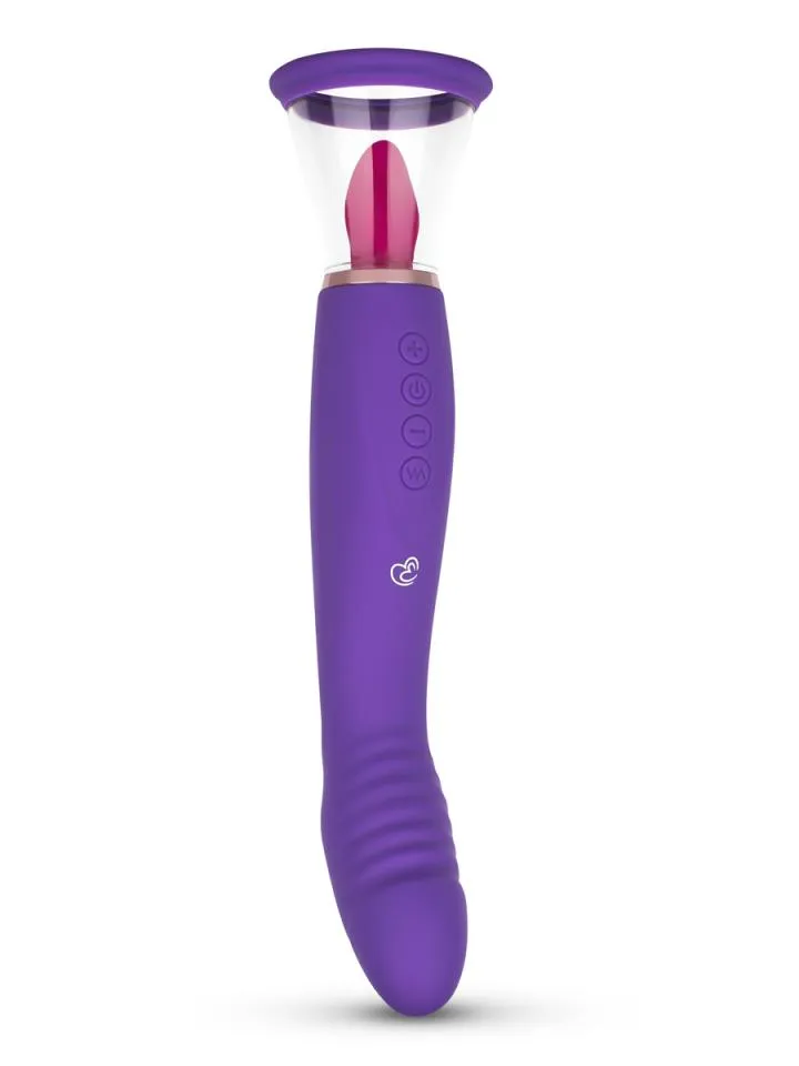 Pleasure Pump With G-Spot Vibrator Purple - Vibratorius 1 [full]