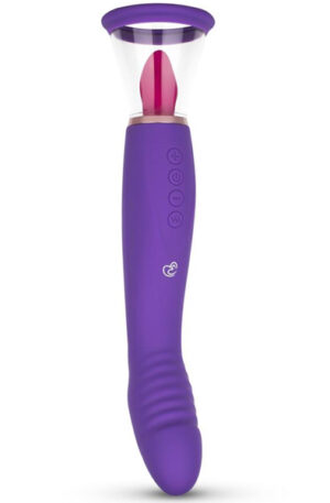 Pleasure Pump With G-Spot Vibrator Purple - Vibratorius 1