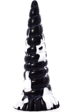 Plug Korn Black-White 25 cm - Dragon dildo 1