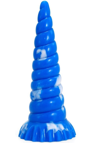 Plug Korn Blue-White 25 cm - Dragon dildo 1