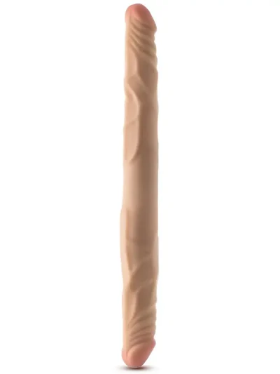 Posable Double Dong Beige 35,5 cm - Dvigubas dildo 2