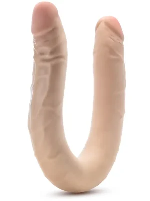 Posable Double Dong Beige 42 cm - Dvigubas dildo 1