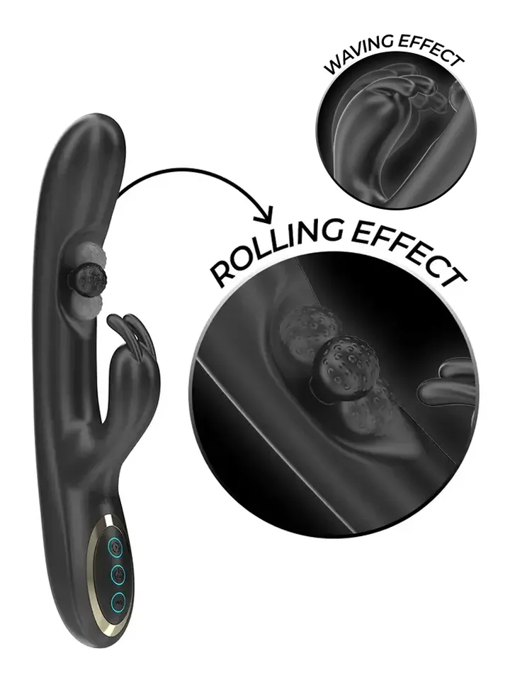 Powerful Rabbit Vibrator With Rolling Pearl - Triušio vibratorius 1 [full]