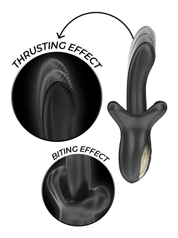 Powerful Vibrator With Thrusting & Biting Effect - Triušio vibratoriai 1 [full]