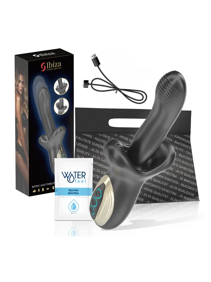 Powerful Vibrator With Thrusting & Biting Effect - Triušio vibratoriai 3 [full]