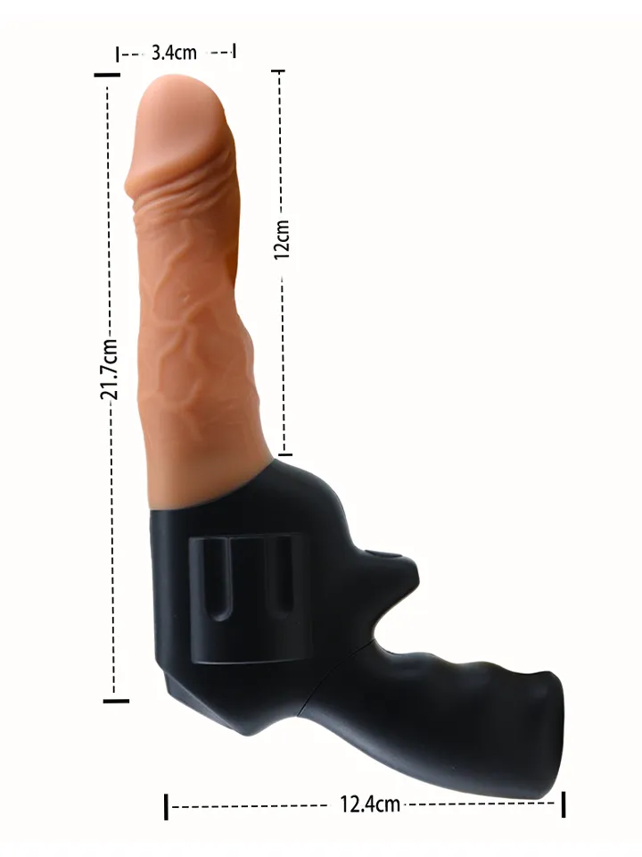 PowerShot Vibrating & Thrusting Dildo - Vibruojantis dildo 2 [full]