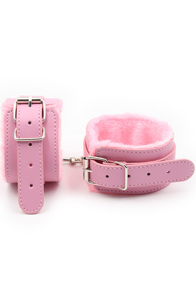 Premium Fur Lined Wrist Restraints Pink - Antrankiai 3