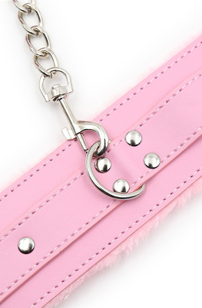 Premium Fur Lined Wrist Restraints Pink - Antrankiai 5