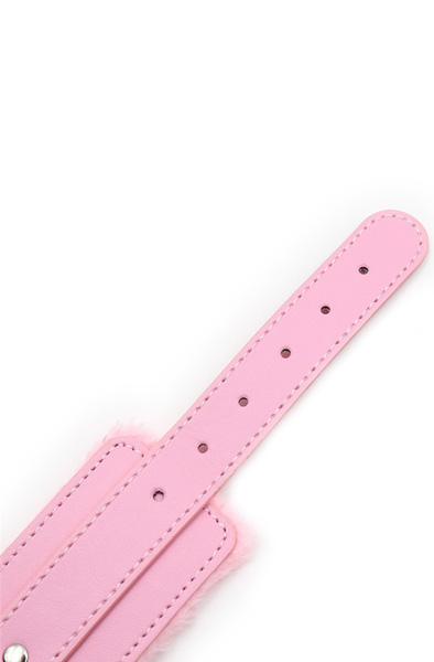 Premium Fur Lined Wrist Restraints Pink - Antrankiai 6