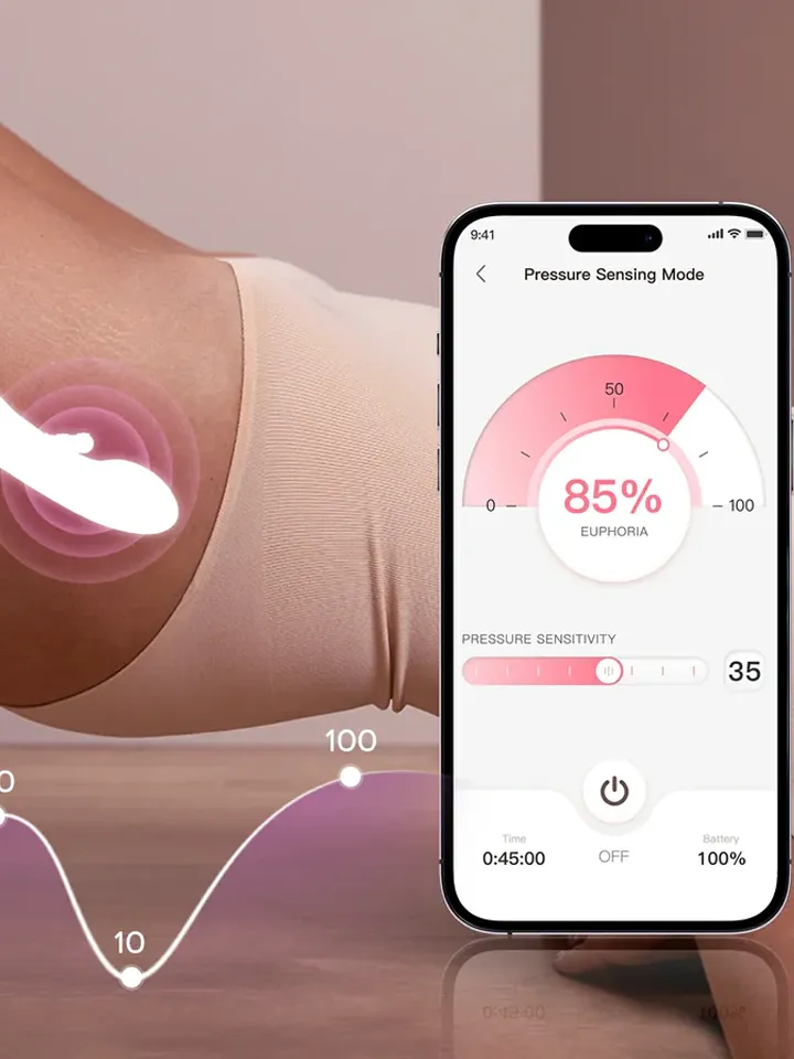 Pressure Sensing App-Controlled G-spot Vibrator - Su programėle valdomas vibratorius 2 [full]