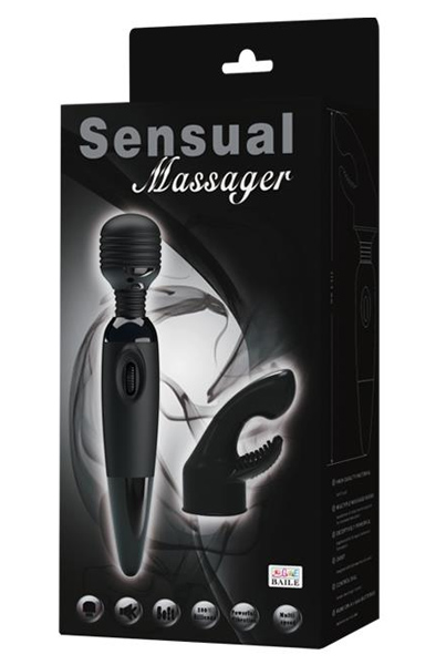 Pretty Love Sensual Massager Black - Stebuklinga lazdelė / masažo lazdelė 3