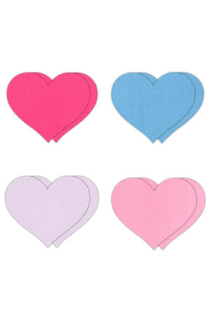 Pretty Pasties Heart II Assorted 4 Pair - Spenelio dangteliai 1