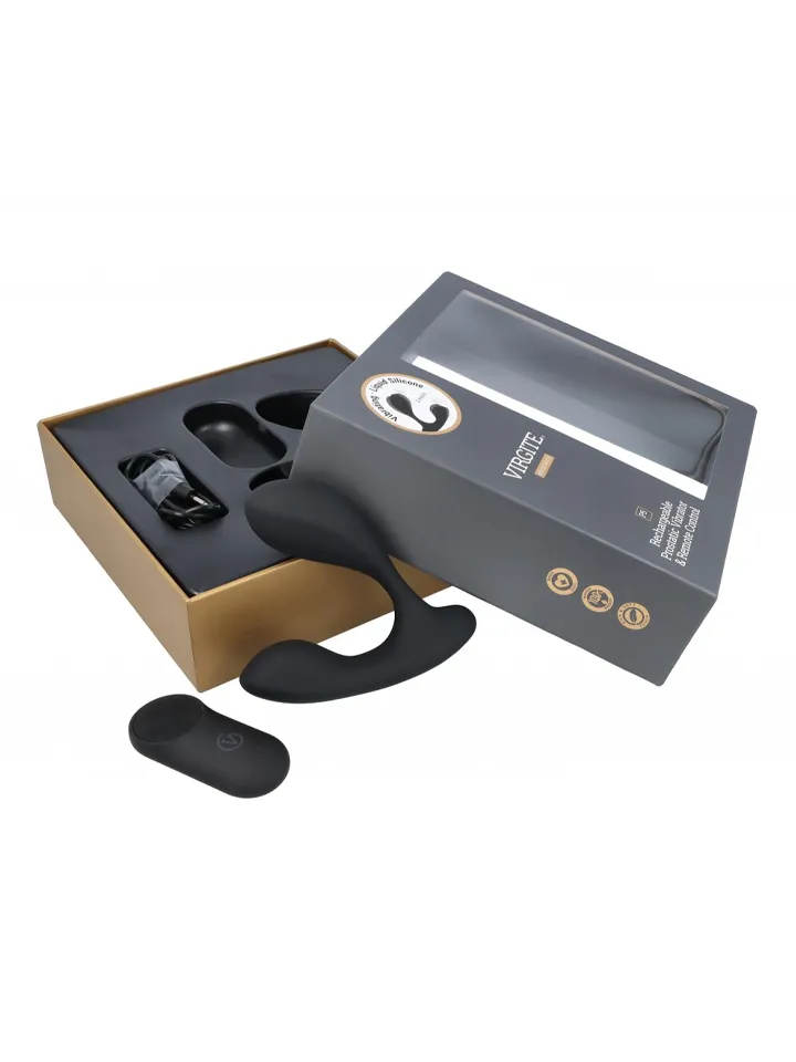 Prostatic Vibrator With Remote Black - Prostatos vibratorius 4 [full]