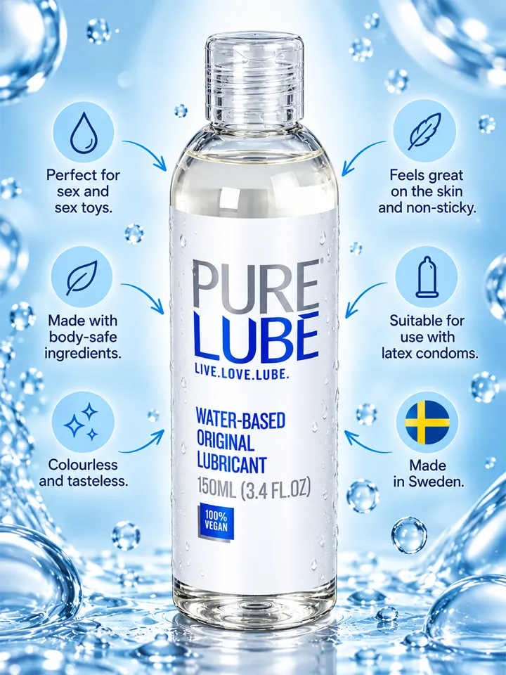 Pure Lube Water-Based Lubricant 150 ml - Vandens pagrindo lubrikantas 2 [full]