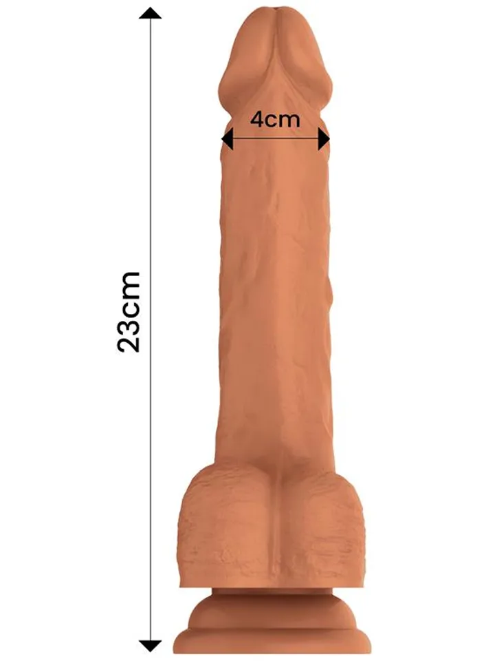 Quintus Thrusting, Waving & Vibration Dildo 23 cm - Vibruojantis dildo 3
