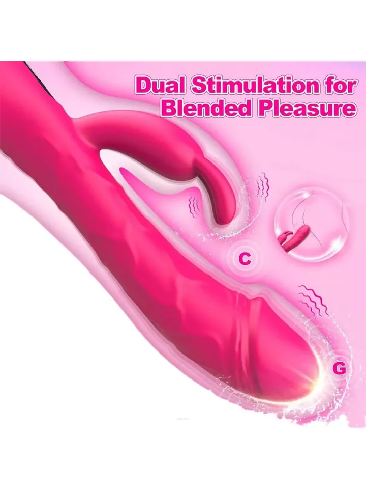 Rabbit G-Spot & Clitoral Dual Vibrator - Triušio vibratorius 4 [full]