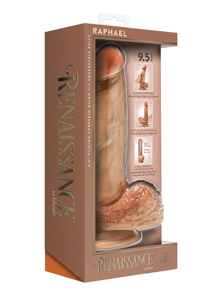 Raphael Sliding Foreskin Dildo With Balls 24 cm - Gyvenimo dildo 5 [full]