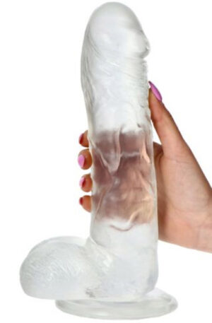 Real Rapture Jelly Dildo Clear 25,5 cm - Dildo 1