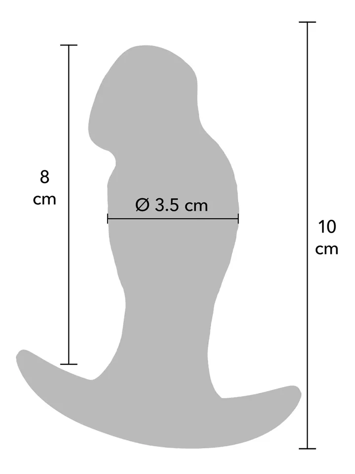 Realistic Buttplug Liquid Silicone 10 cm - Analinis kištukas 3 [full]