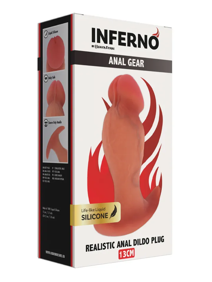 Realistic Buttplug Liquid Silicone 13 cm - Analinis kištukas 3 [full]